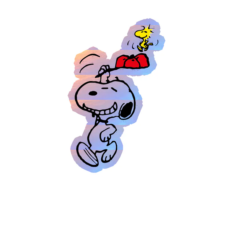 Snoopy Holographic Vinyl Decal