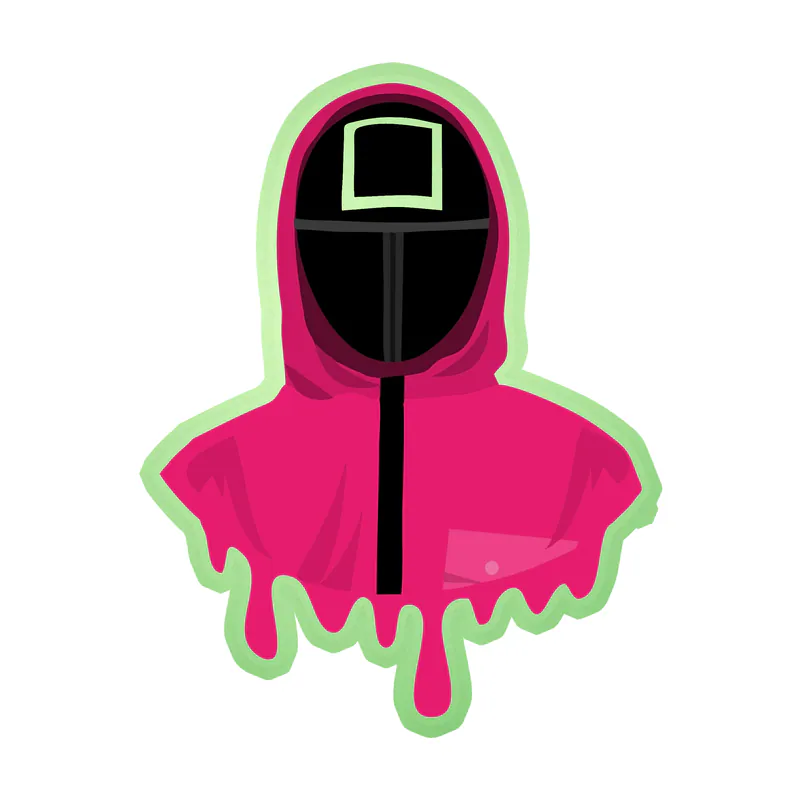 Squid Game Glow in the Dark Vinyl Decal - Custom Size