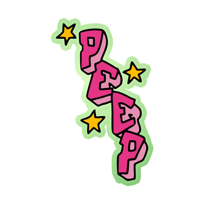 Lil Peep Glow in the Dark Vinyl Decal - Custom Size
