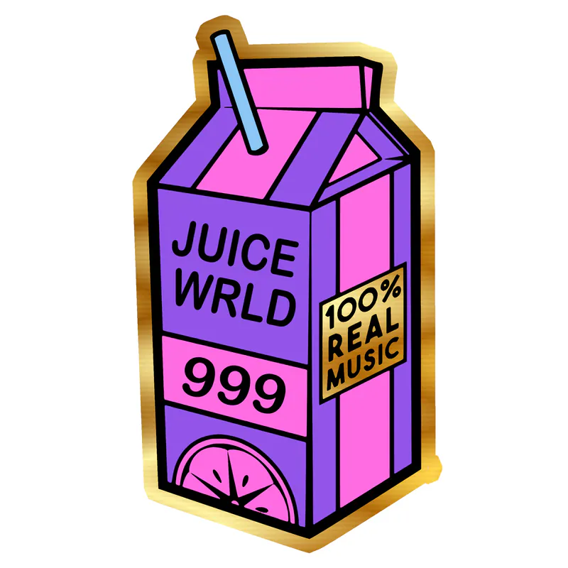 Juice Wrld Gold Chrome Vinyl Decal - Custom Size