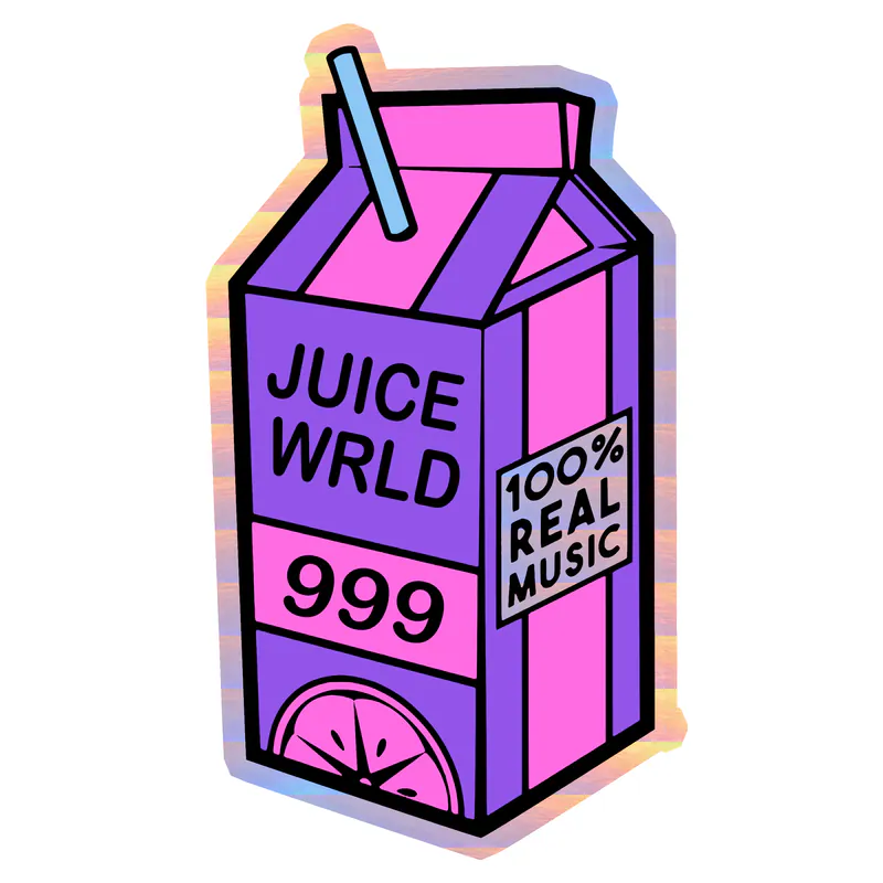 Juice Wrld Holographic Vinyl Decal - Custom Size