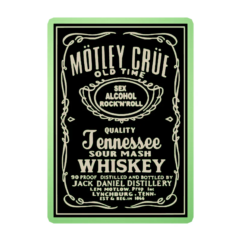 Motley Crue Glow in the Dark Vinyl Decal - Custom Size