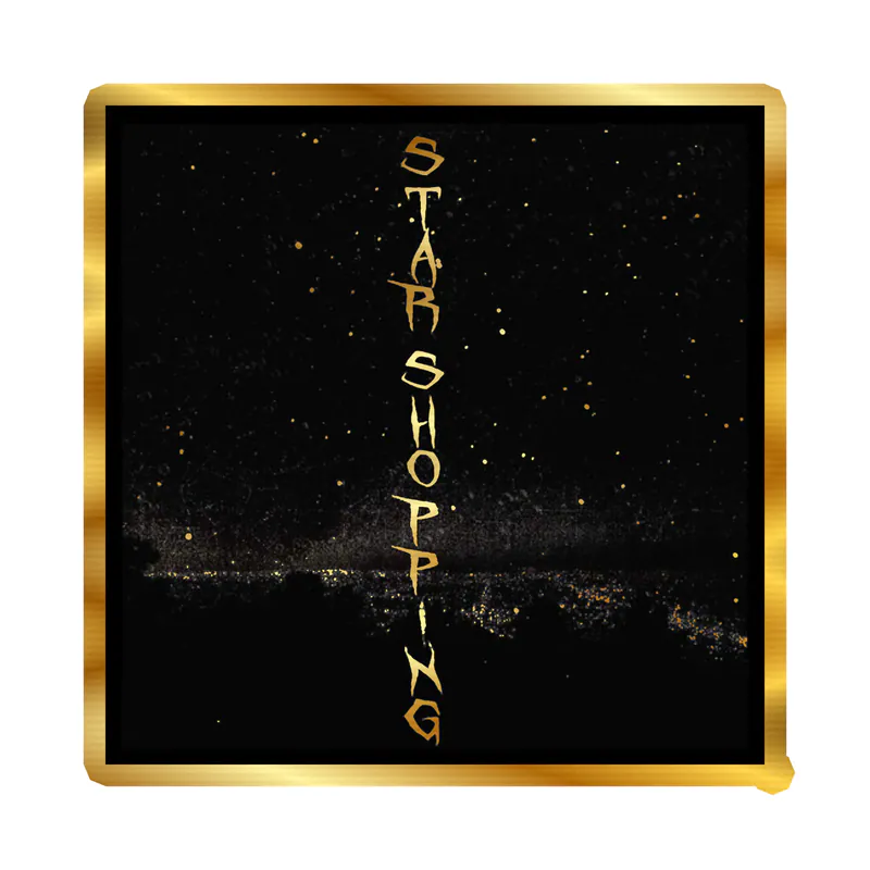 Lil Peep Album Cover Gold Chrome Vinyl Decal - Custom Size