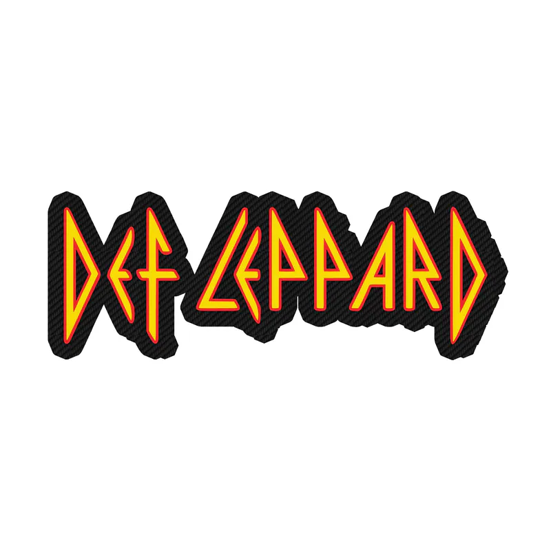 Def Leppard Carbon Fiber Vinyl Decal - Custom Size