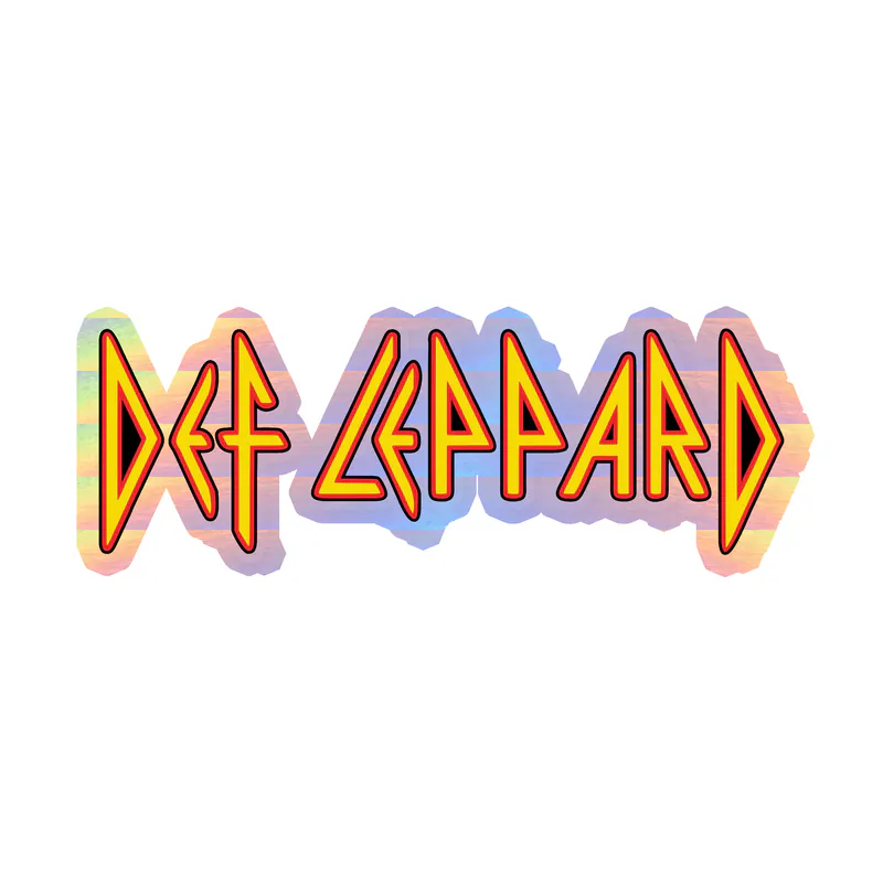 Def Leppard Holographic Vinyl Decal - Custom Size