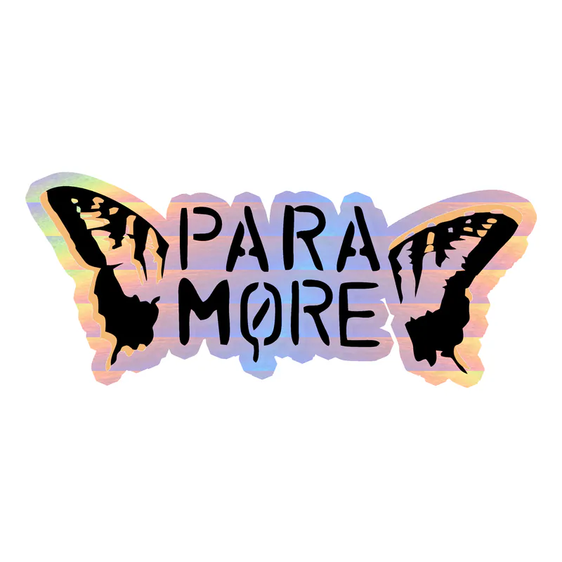 Paramore Holographic Vinyl Decal - Custom Size