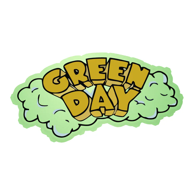 Green Day Glow in the Dark Vinyl Decal - Custom Size