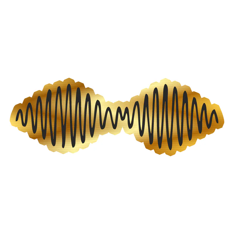 Arctic Monkeys Gold Chrome Vinyl Decal - Custom Size