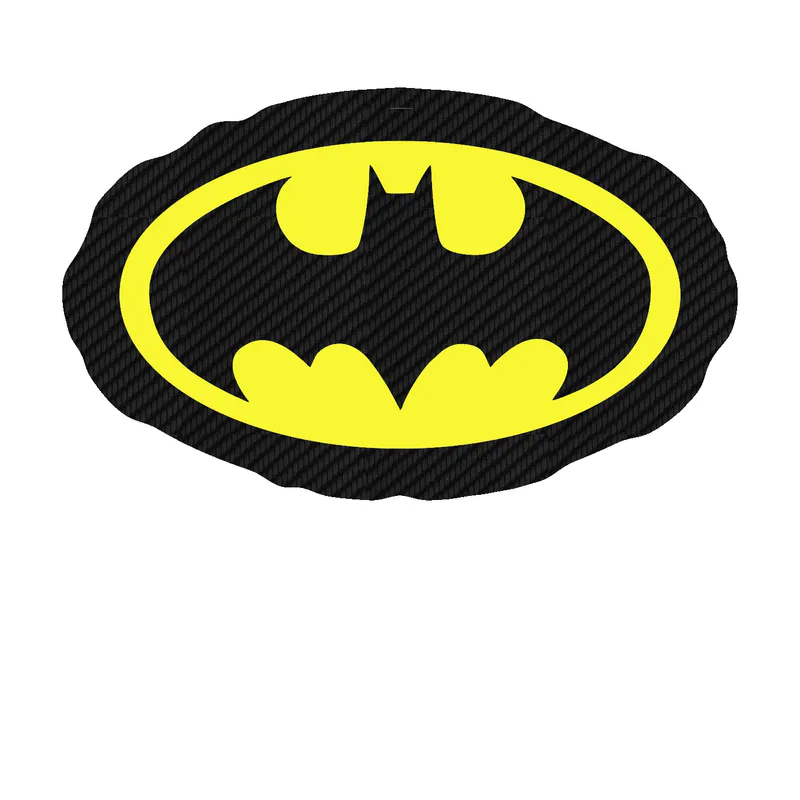 Batman Carbon Fiber Vinyl Decal - Custom Size