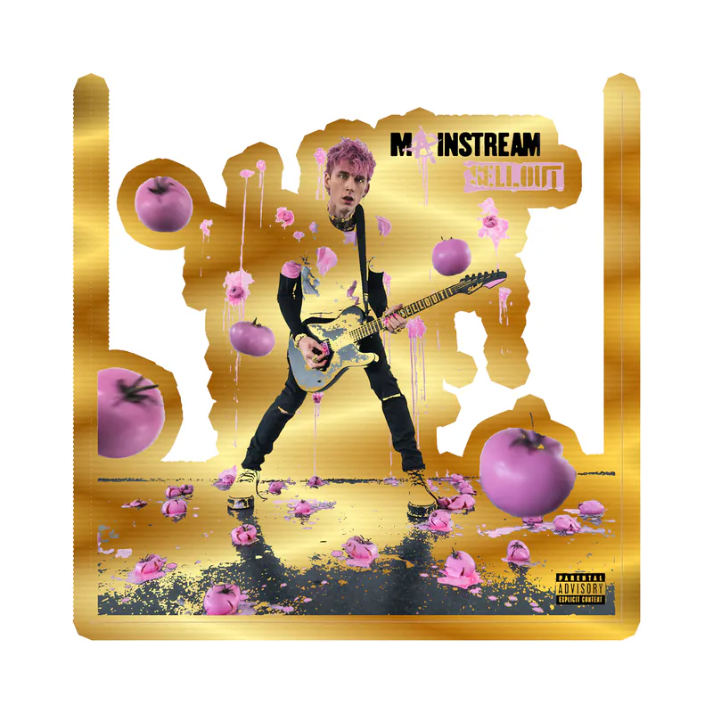 Machine Gun Kelly Album Cover Gold Chrome Vinyl Decal - Custom Size