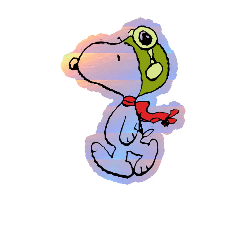 Snoopy Holographic Vinyl Decal