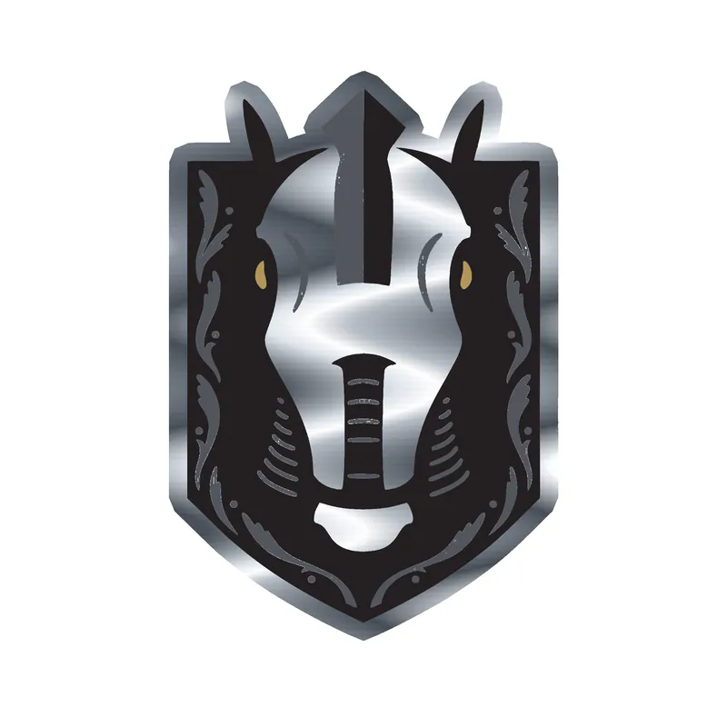 Henderson Silver Knights - Image 3 - Silver Chrome Vinyl Decal - Custom Size