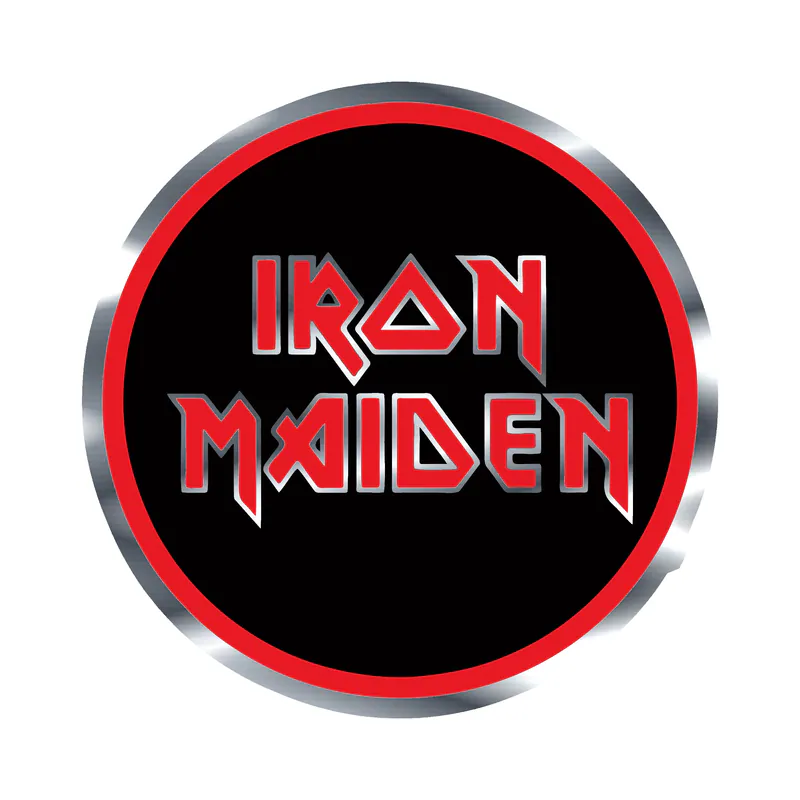 Iron Maiden Silver Chrome Vinyl Decal - Custom Size