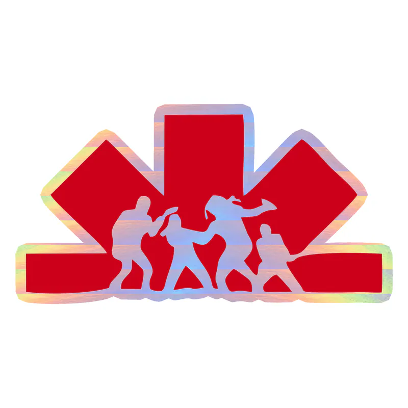 Red Hot Chili Peppers Holographic Vinyl Decal - Custom Size
