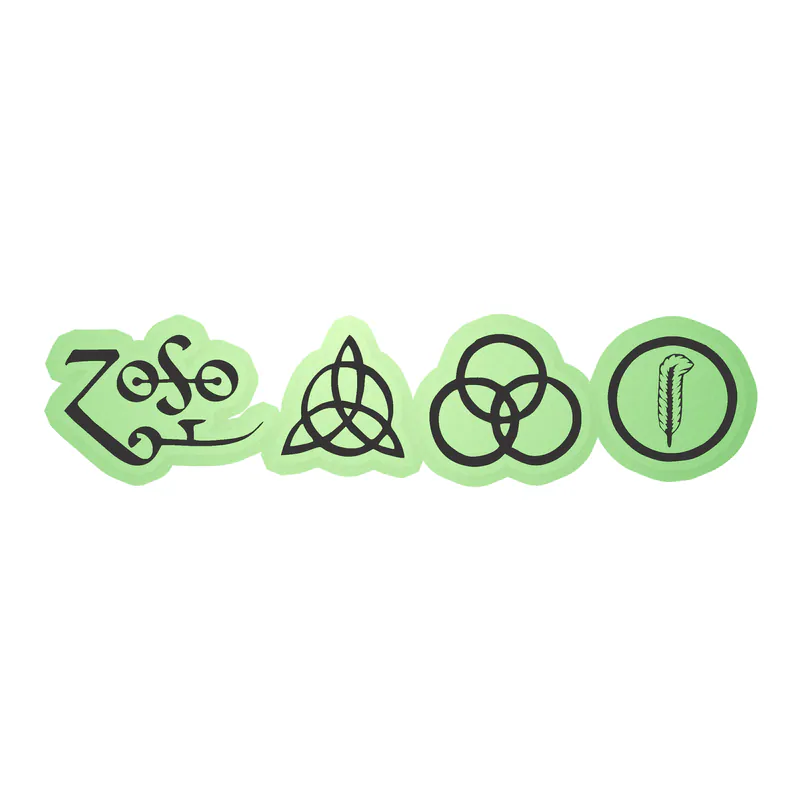 Led Zeppelin Glow in the Dark Vinyl Decal - Custom Size