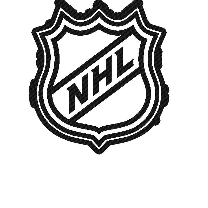 NHL Logo Carbon Fiber Vinyl Sticker - Custom Size