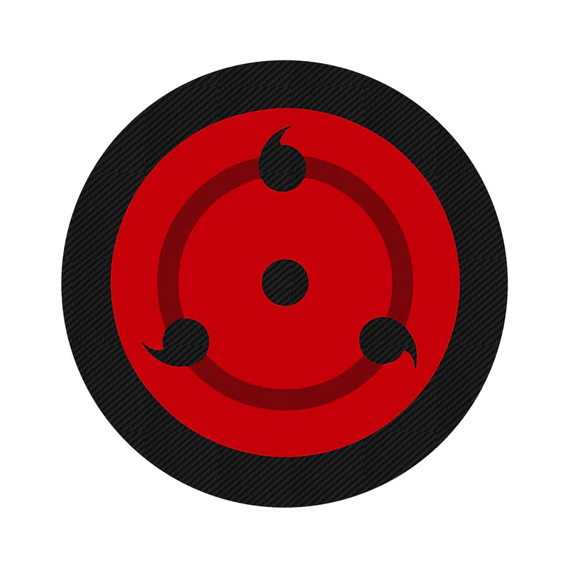 Sharingan Carbon Fiber Vinyl Decal - Custom Size