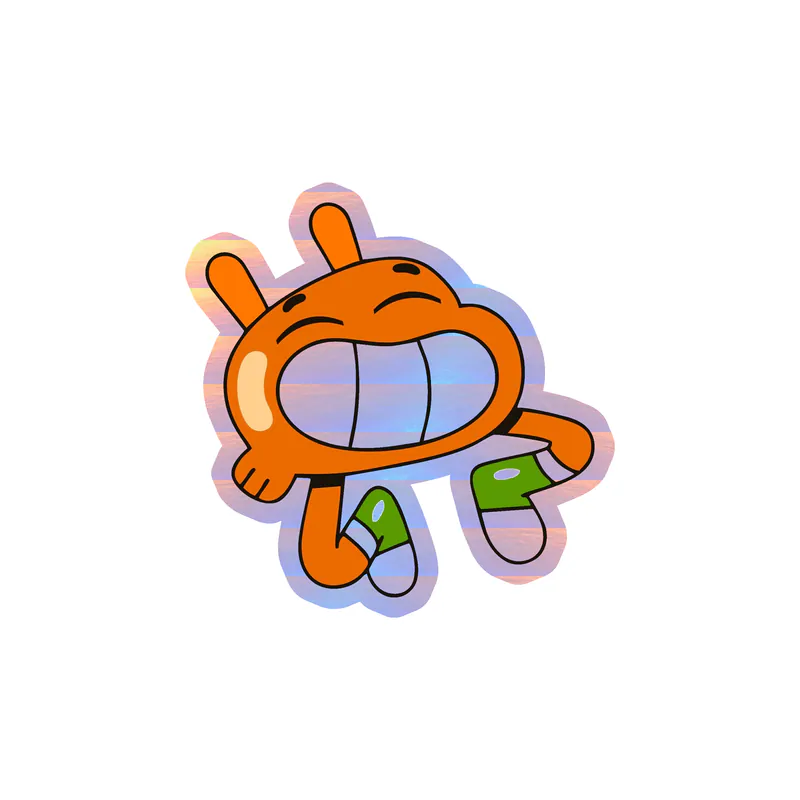 The Amazing World Of Gumball Holographic Vinyl Decal
