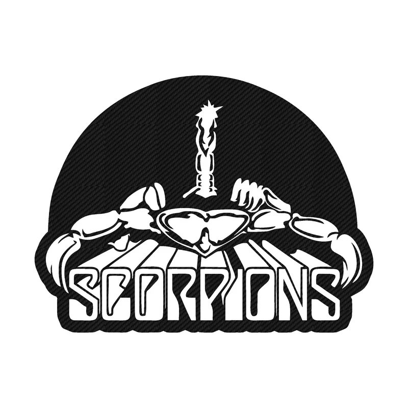 Scorpions Carbon Fiber Vinyl Decal - Custom Size