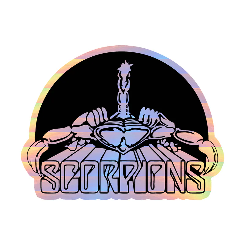 Scorpions Holographic Vinyl Decal - Custom Size
