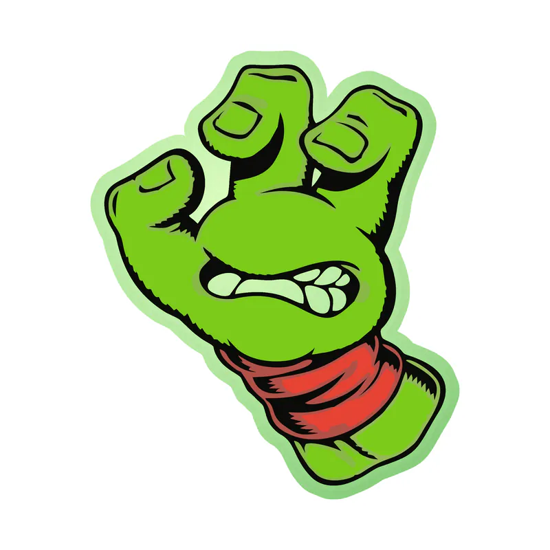 Teenage Mutant Ninja Turtles x Santa Cruz Glow in the Dark Vinyl Decal