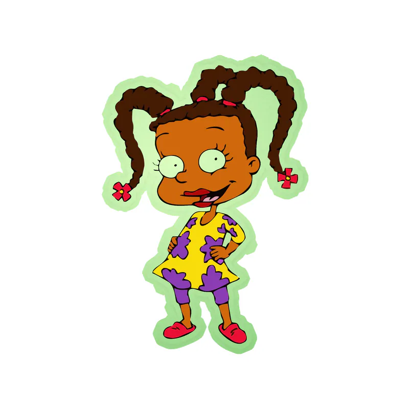 Rugrats - Susie - Glow in the Dark Vinyl Sticker - Custom Size