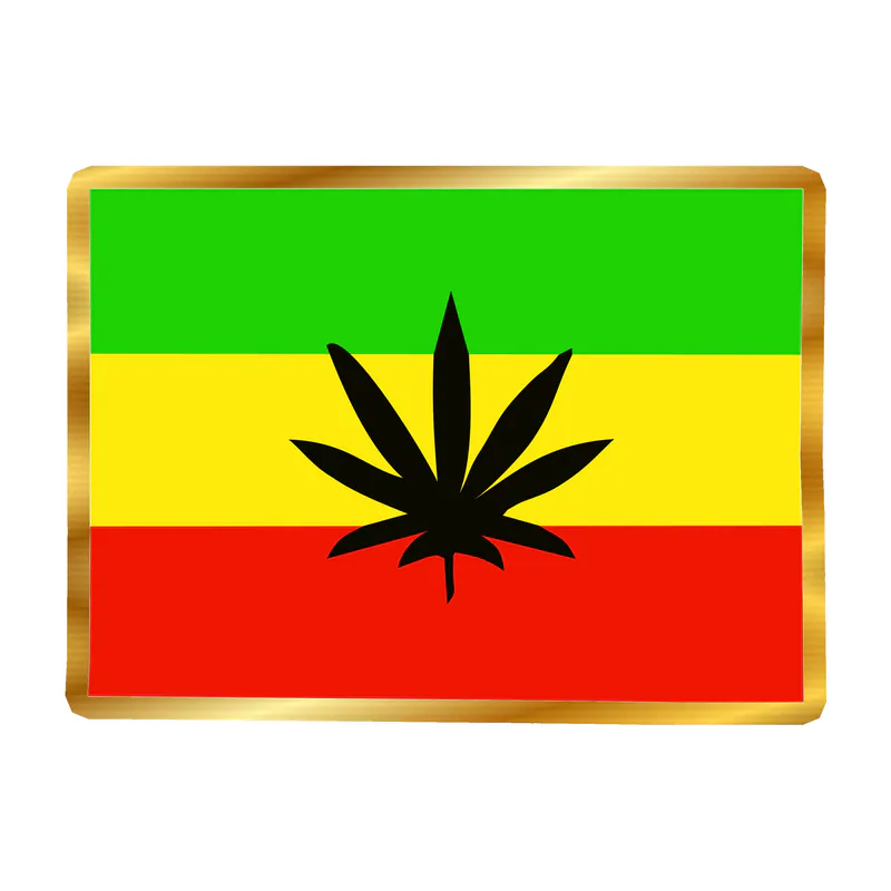 Bob Marley Gold Chrome Vinyl Decal - Custom Size