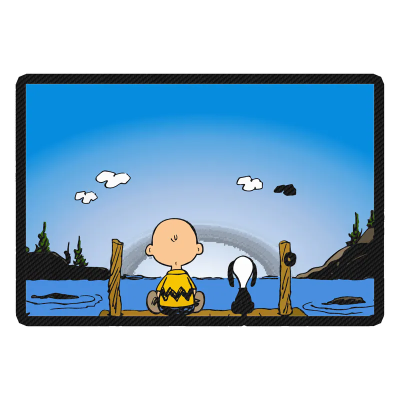 Snoopy - Carbon Fiber Vinyl Decal