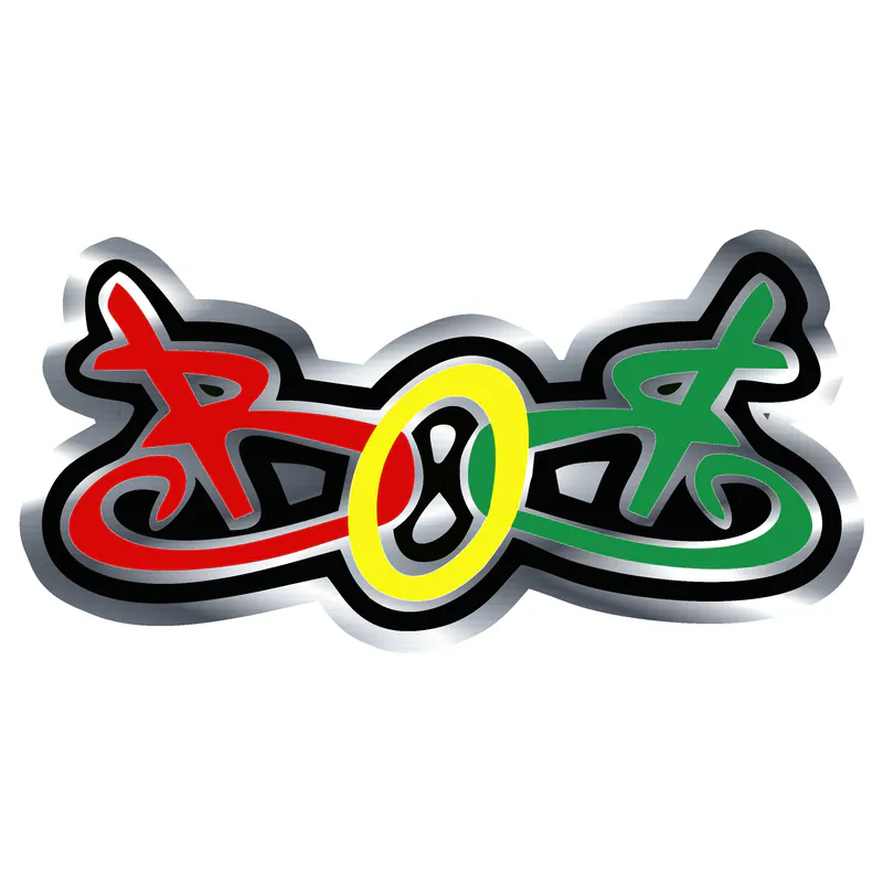Bob Marley Silver Chrome Vinyl Decal - Custom Size