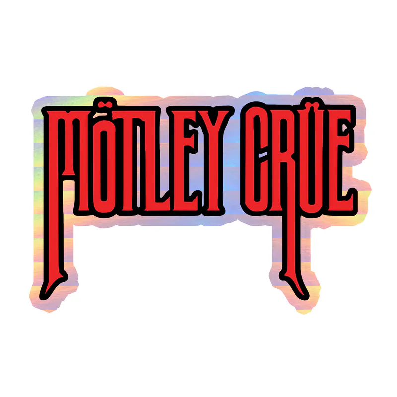 Motley Crue Holographic Vinyl Decal - Custom Size
