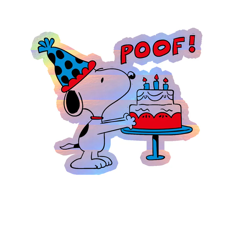 Snoopy Holographic Vinyl Decal