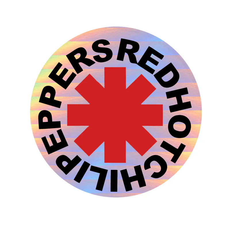 Red Hot Chili Peppers Holographic Vinyl Decal - Custom Size