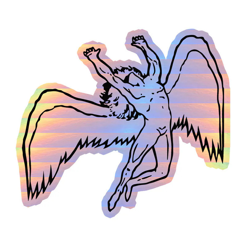 Led Zeppelin Holographic Vinyl Decal - Custom Size