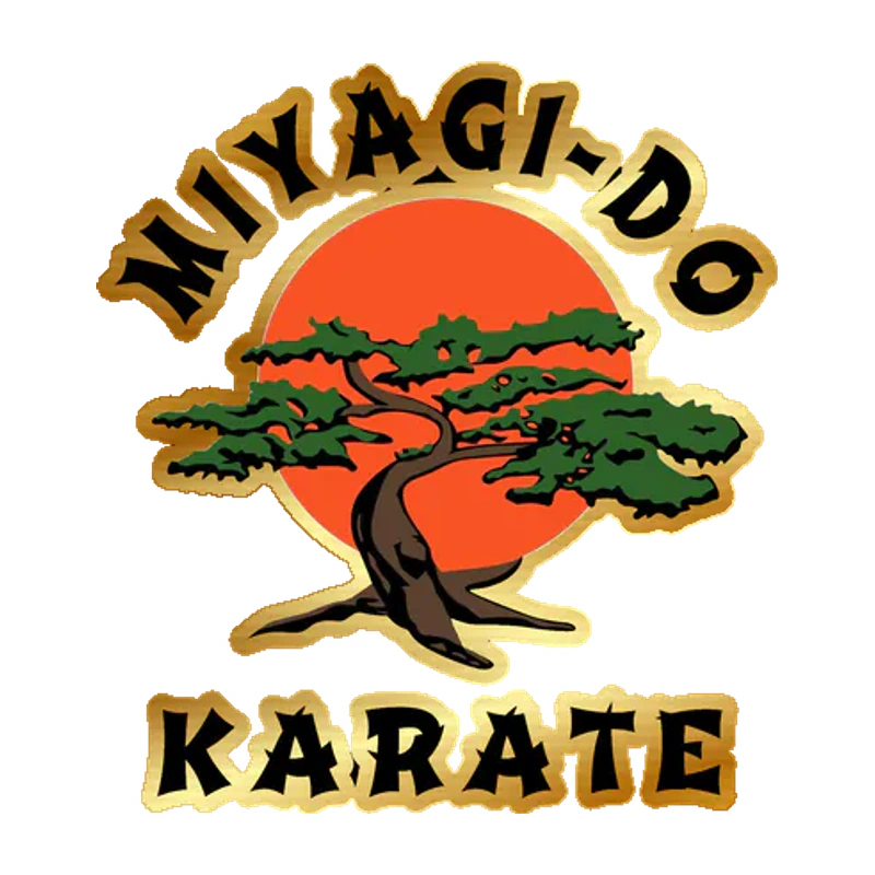 Cobra Kai Gold Chrome Vinyl Sticker - Custom Size