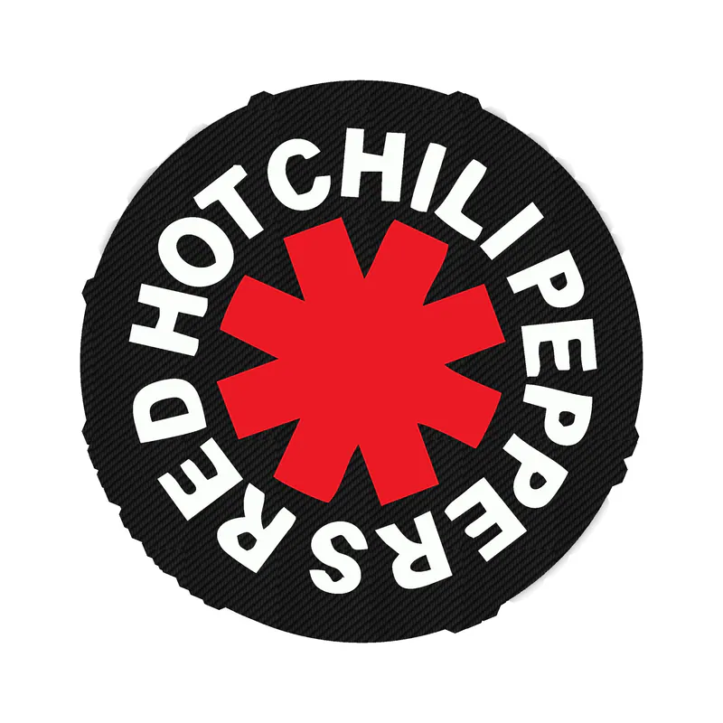 Red Hot Chili Peppers Carbon Fiber Vinyl Decal - Custom Size