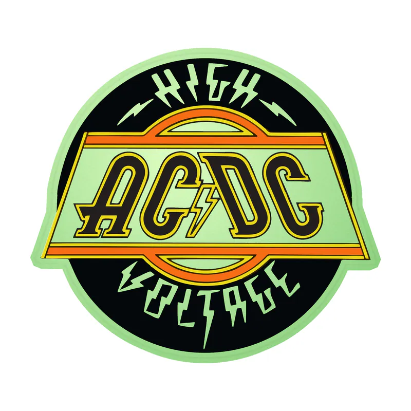 ACDC Glow in the Dark Vinyl Decal - Custom Size