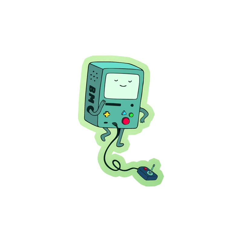Adventure Time Snail Glow in the Dark Vinyl Decal - Custom Size