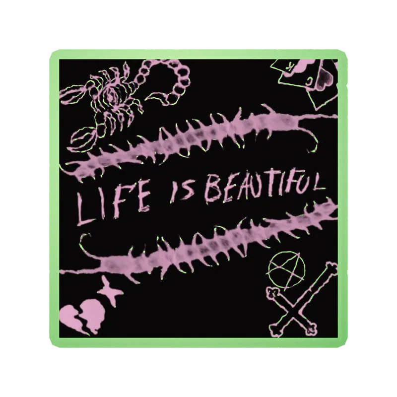 Lil Peep Album Cover Glow in the Dark Vinyl Decal - Custom Size