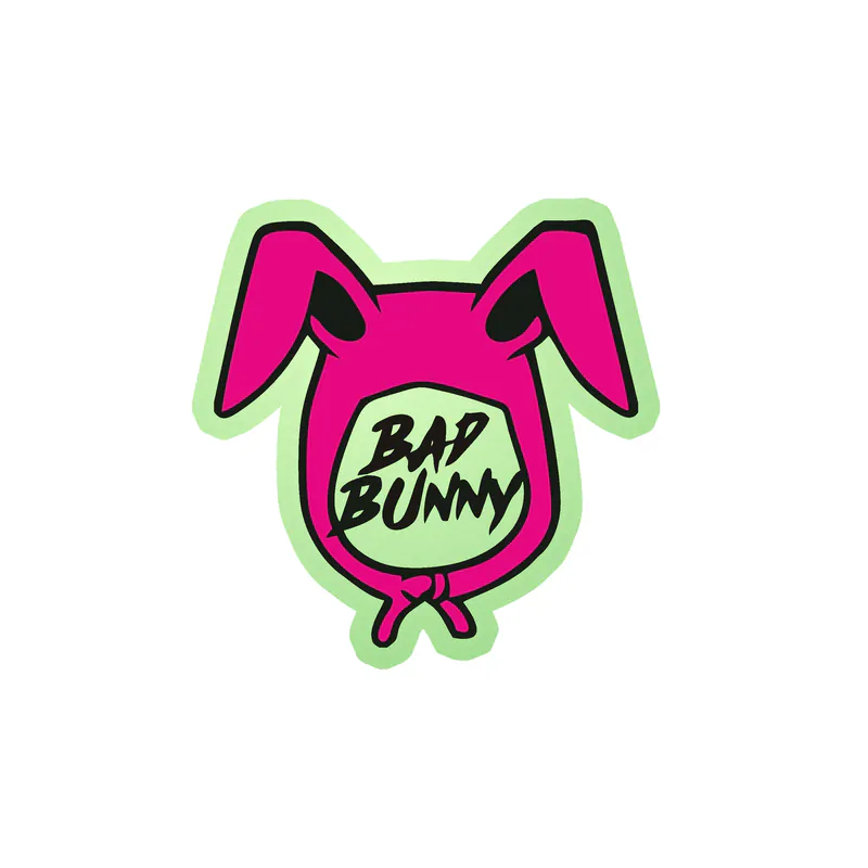 Bad Bunny Glow in the Dark Vinyl Decal
