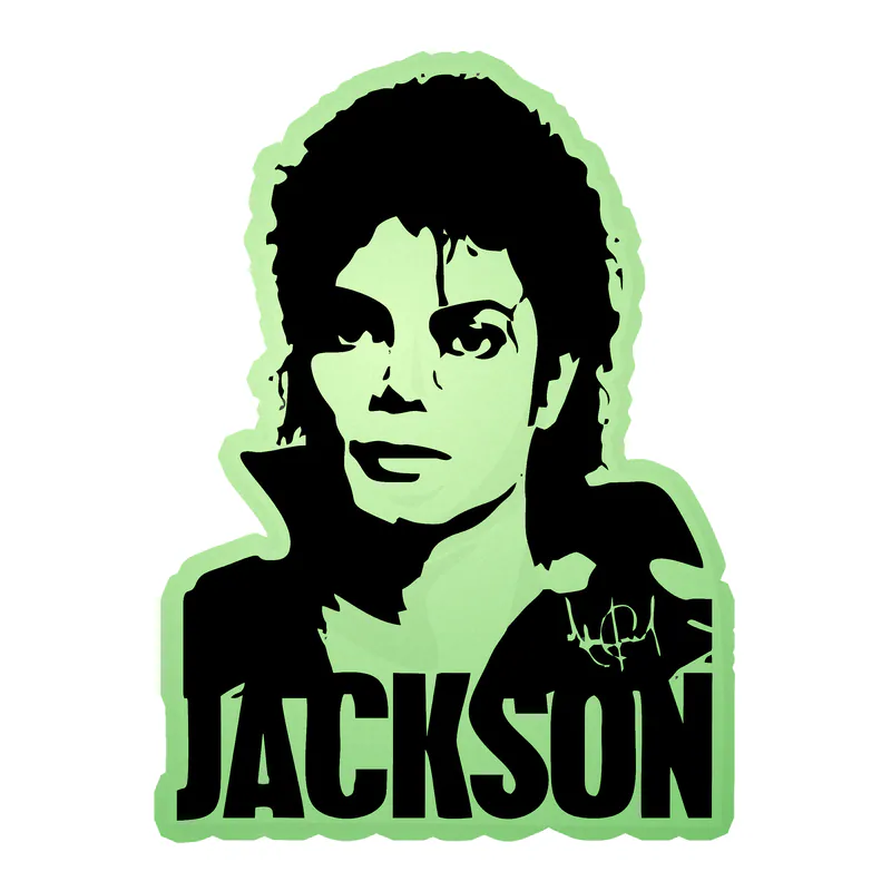 Michael Jackson Glow in the Dark Vinyl Decal - Custom Size