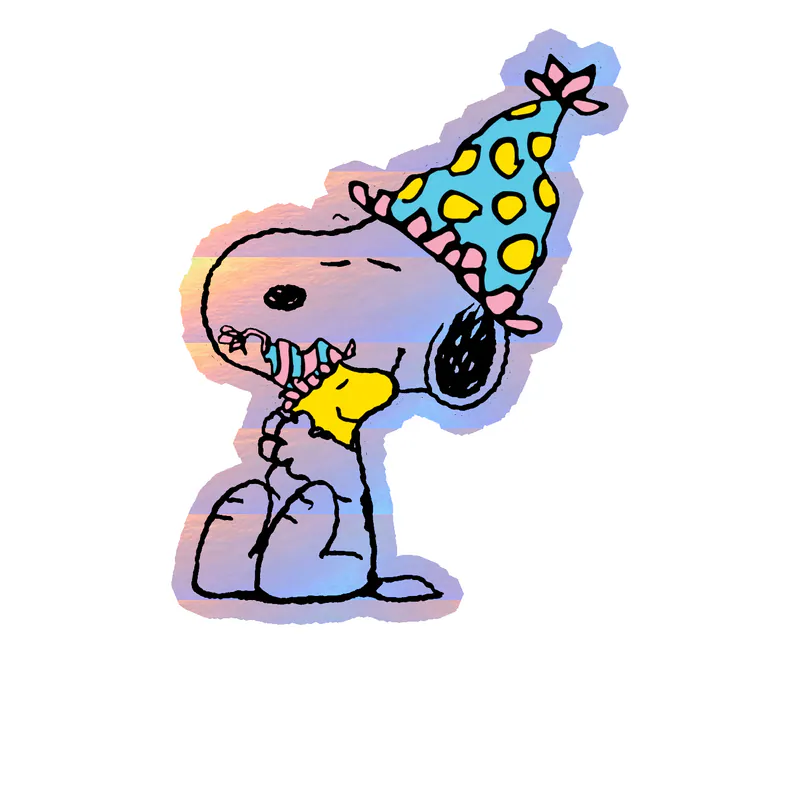 Snoopy Holographic Vinyl Decal