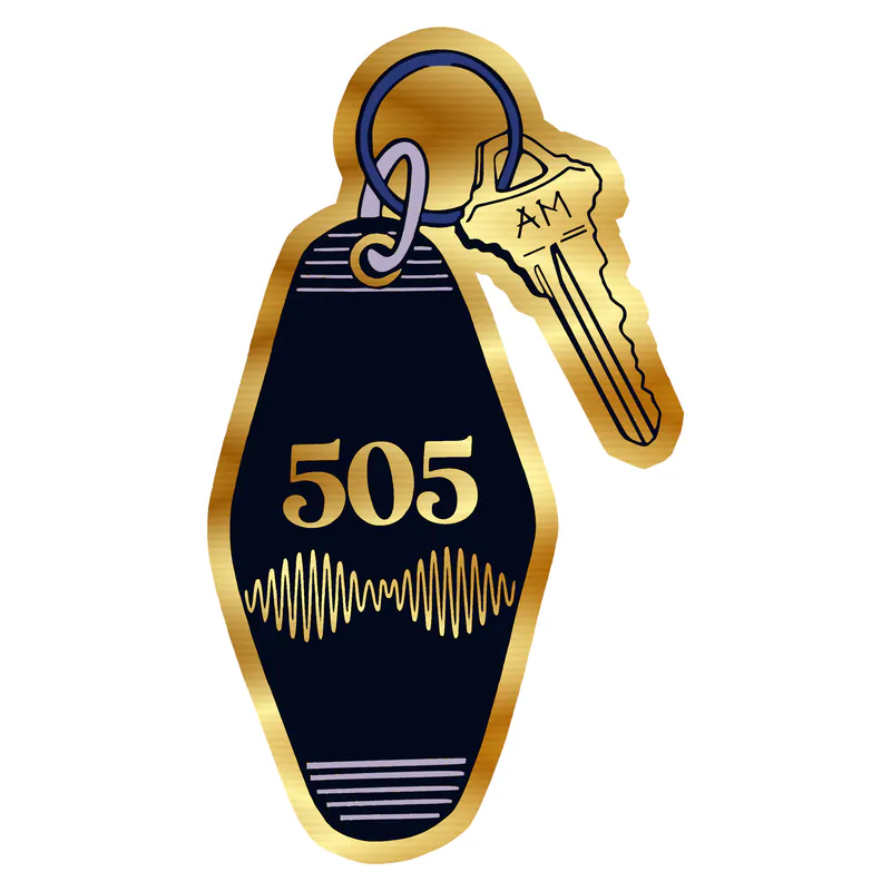 Arctic Monkeys Gold Chrome Vinyl Decal - Custom Size