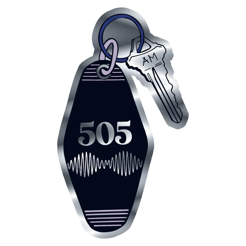 Arctic Monkeys Silver Chrome Vinyl Decal - Custom Size