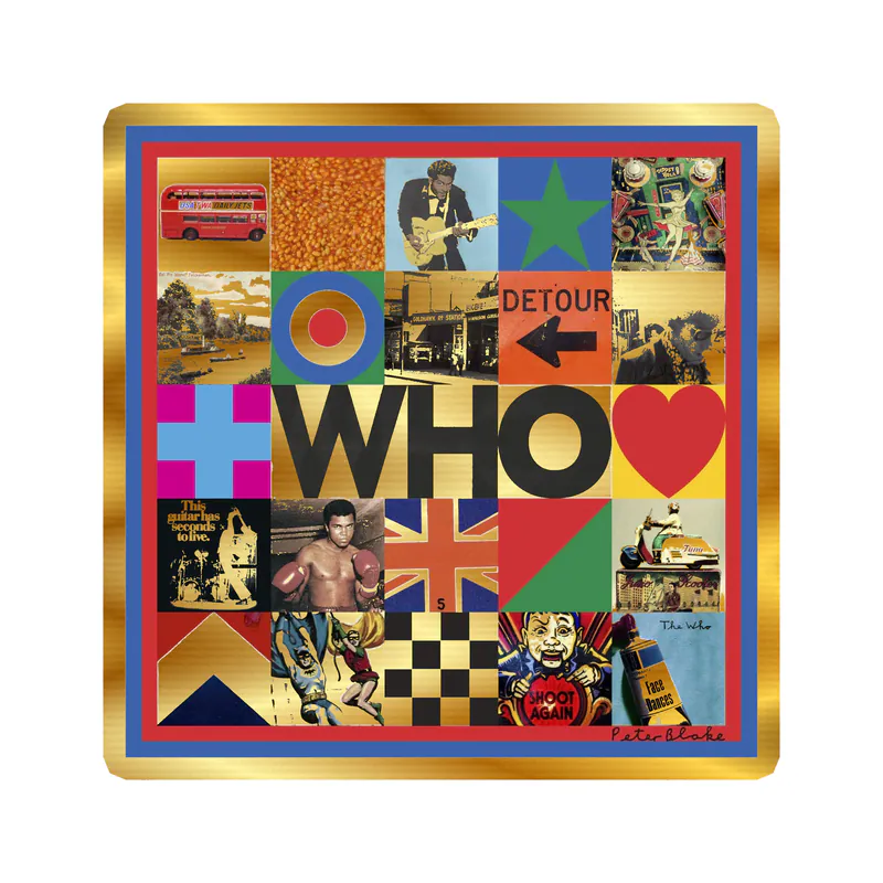 The Who Gold Chrome Vinyl Decal - Custom Size