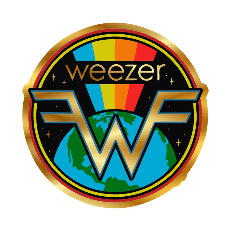 Weezer Gold Chrome Vinyl Decal - Custom Size