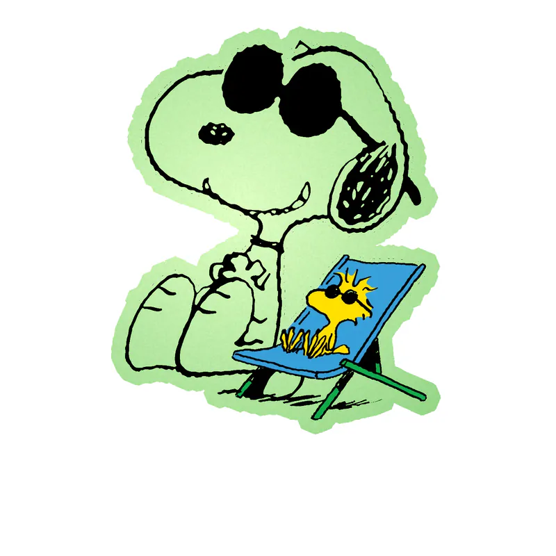 Snoopy Glow in the Dark Vinyl Decal