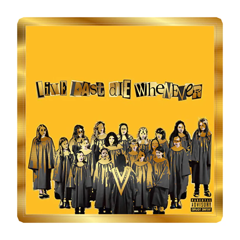 SuicideBoys Album Cover Gold Chrome Vinyl Decal - Custom Size