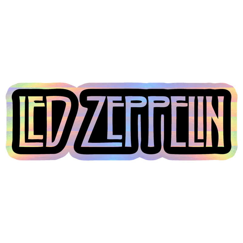 Led Zeppelin Holographic Vinyl Decal - Custom Size
