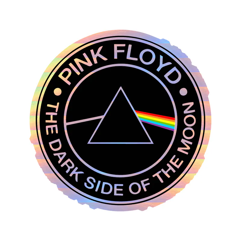 Pink Floyd Holographic Vinyl Decal - Custom Size