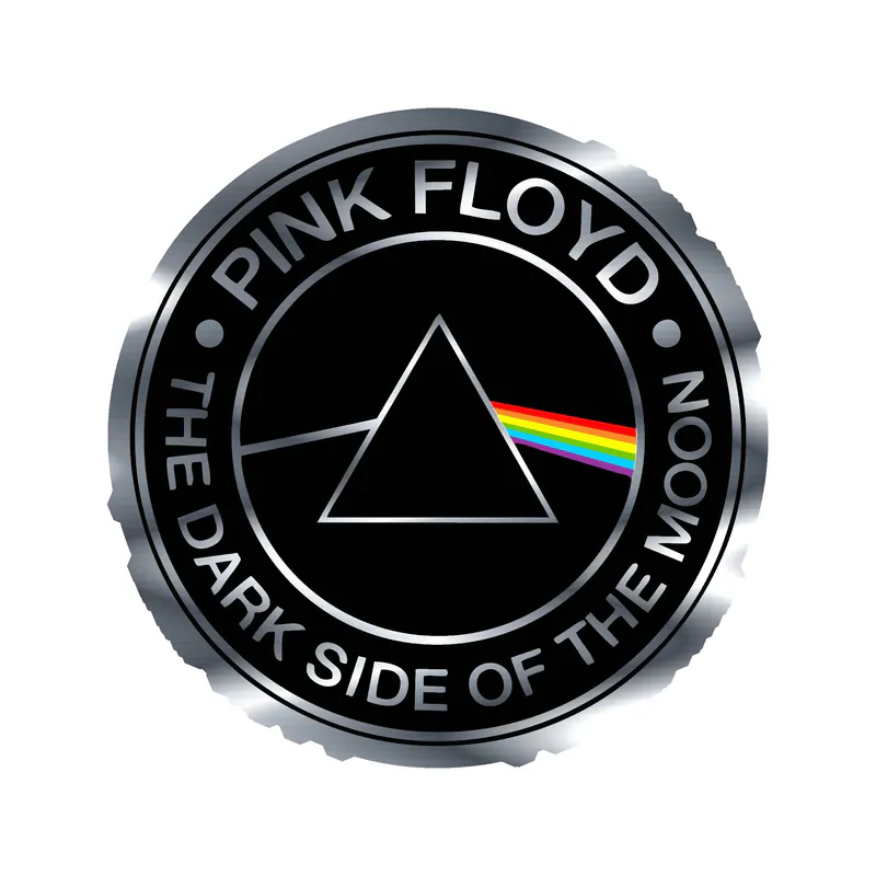 Pink Floyd Silver Chrome Vinyl Decal - Custom Size